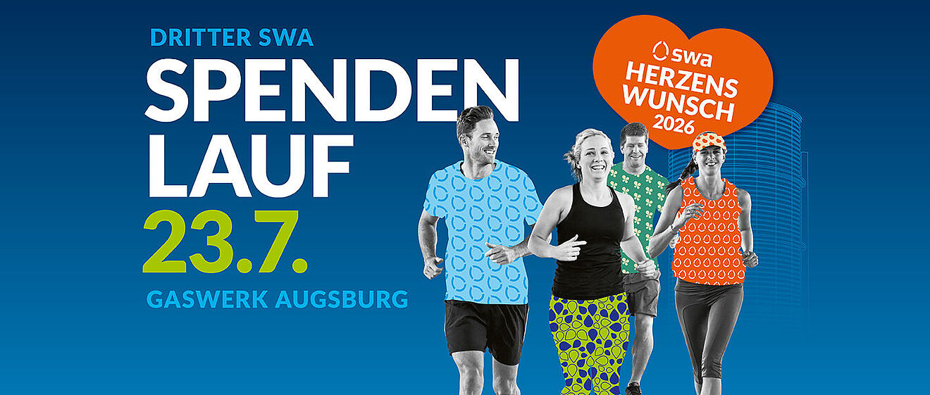 Spendenlauf am 23.7.2026 für swa Herzenswunsch