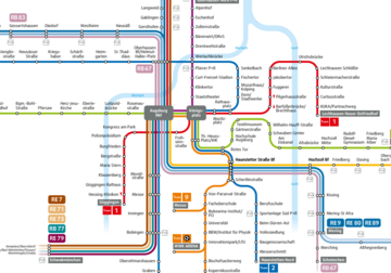 swa ÖPNV-Netzplan Augsburg