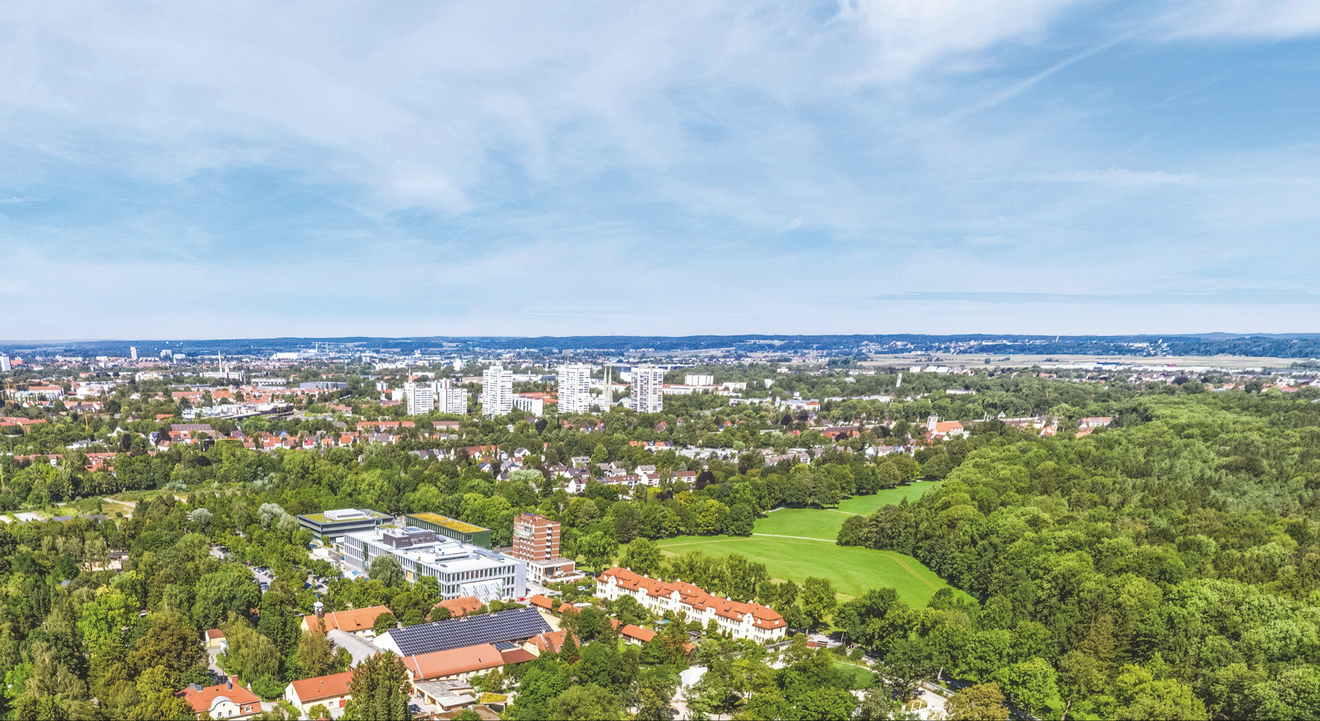 Weitblick auf Augsburg
